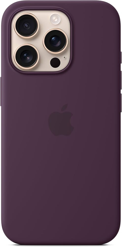 Apple iPhone 16 Pro Silicone Case with MagSafe and Camera Control - Plum ​​​​​​​ | Amazon (US)