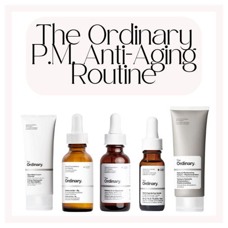 Sharing a nighttime anti-aging skincare routine using products only from The Ordinary. This routine is affordable and effective especially when you are consistent with these products! 

#LTKbeauty #LTKhome