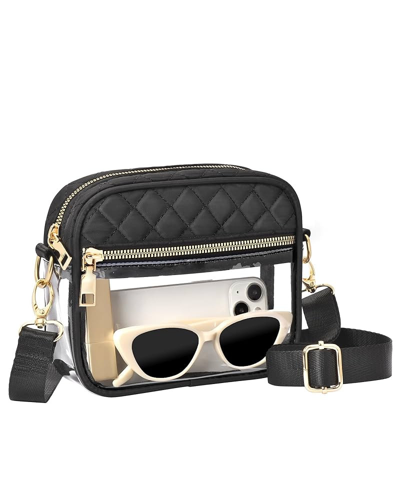 Clear Crossbody Bag Stadium Approved, Clear Bag for Stadium Events, Small Clear Purses for Women ... | Amazon (US)