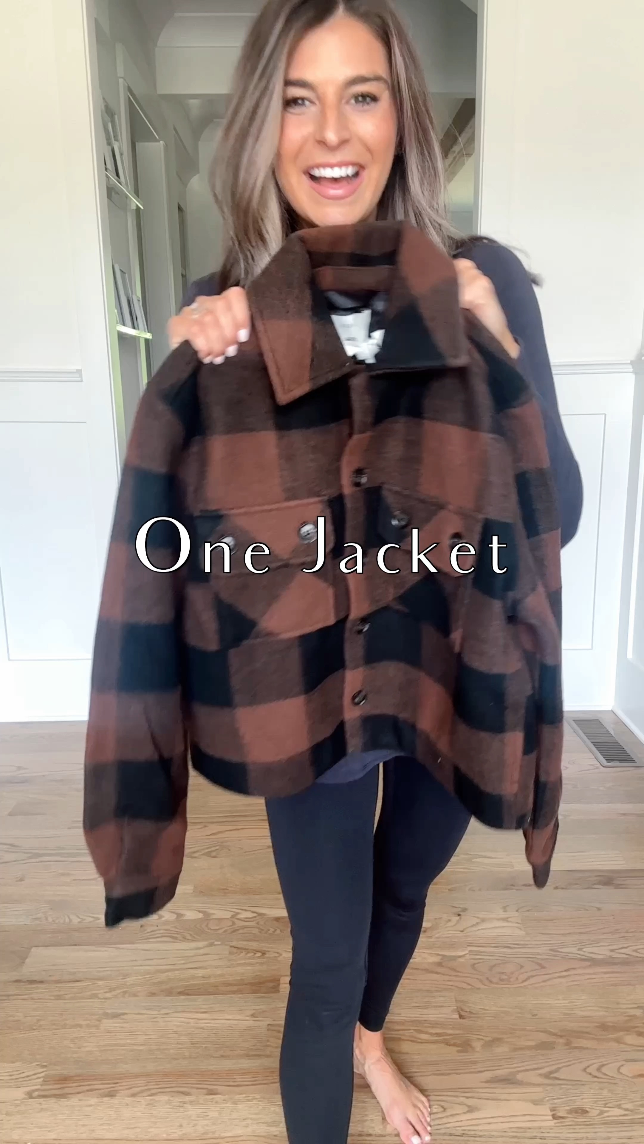 One jacket (wearing xs) 5 ways to style 
Which is your fav?? 

#LTKFallSale #LTKActive #LTKVideo