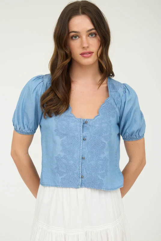 Too Sweet Embroidered Top | Lilla & Beth