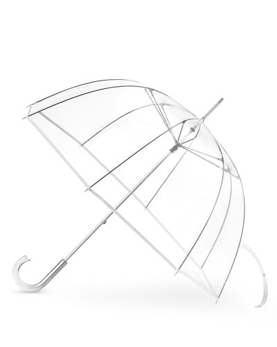 Clear Umbrella for Rain, Dome Bubble Umbrellas for Wedding, Windproof Transparent Umbrella with Large Canopy, Reinforced Fiberglass Frame & Aluminum Shaft, Lightweight for Prom & Outdoor Events | Amazon (US)