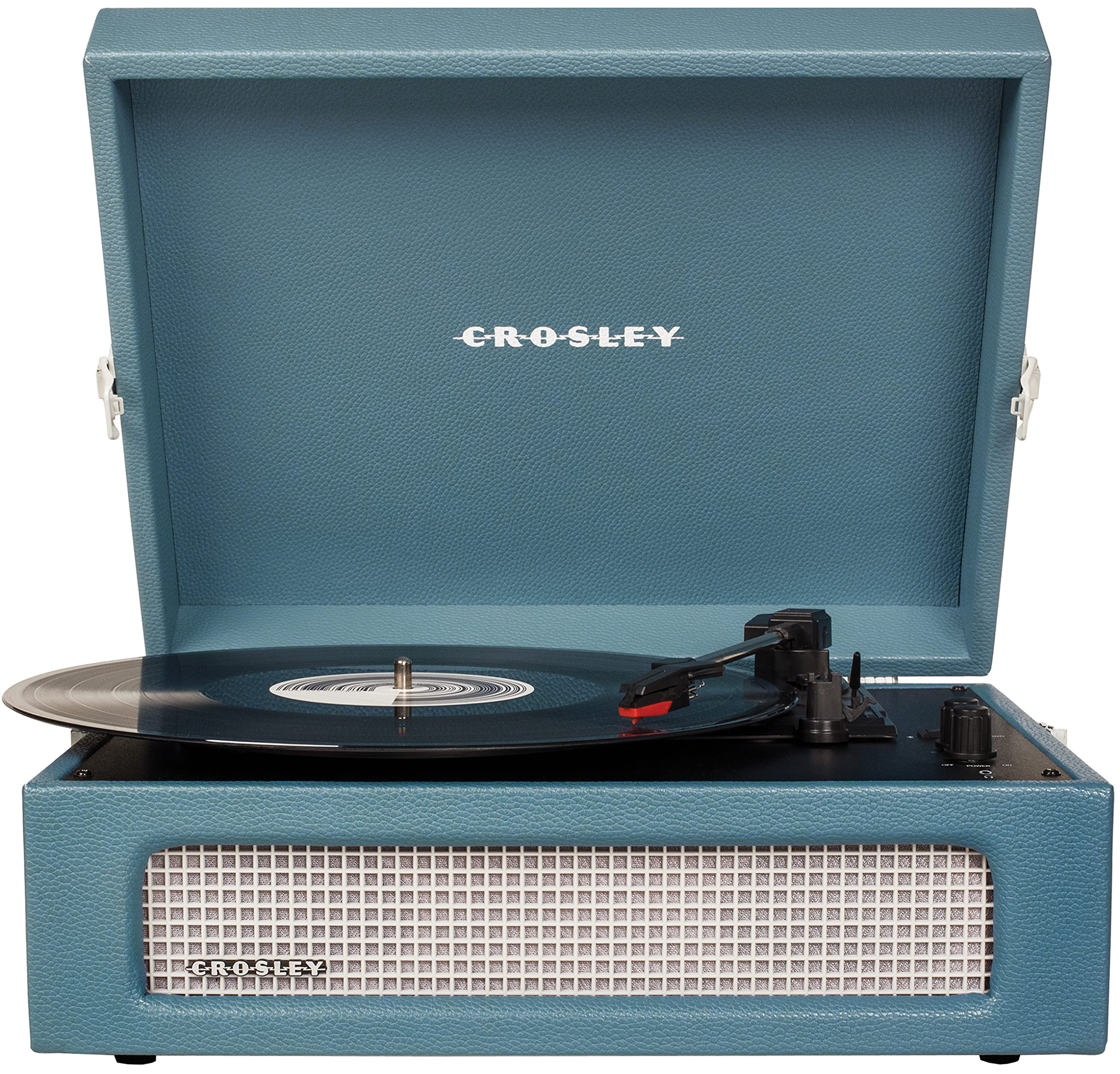 Crosley CR8017B-WB Voyager Vintage Portable Vinyl Record Player Turntable with Bluetooth in/Out a... | Amazon (US)