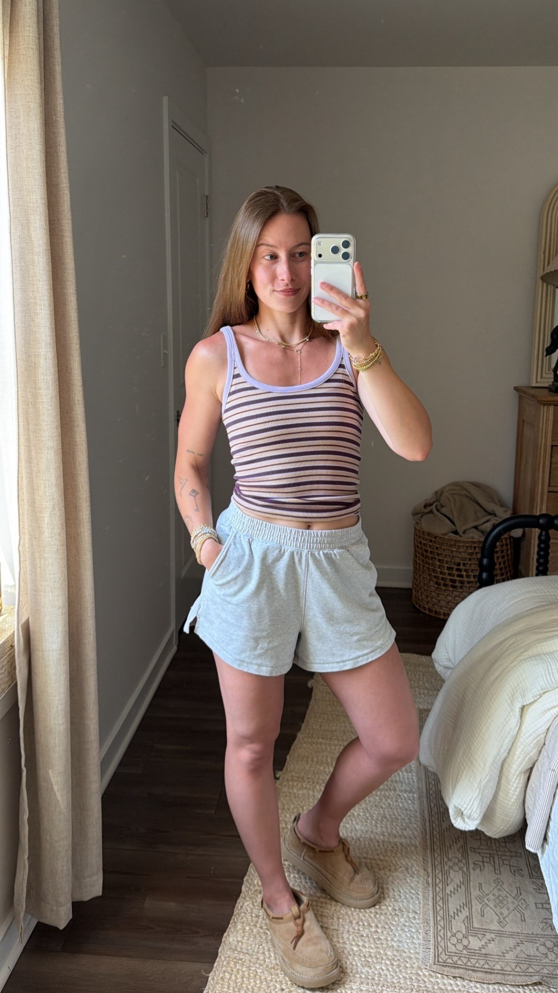 4/18/26 Casual Summer Lounge Outfit


An easy lounge outfit for summer days at home 🤍 these Abercrombie YPB shorts are so comfortable (wearing a small) paired with this striped scoop neck tank from Aerie (wearing an XS). Simple, breathable, and perfect for everyday—everything is linked here ✨

#LTKootd #LTKxAerie