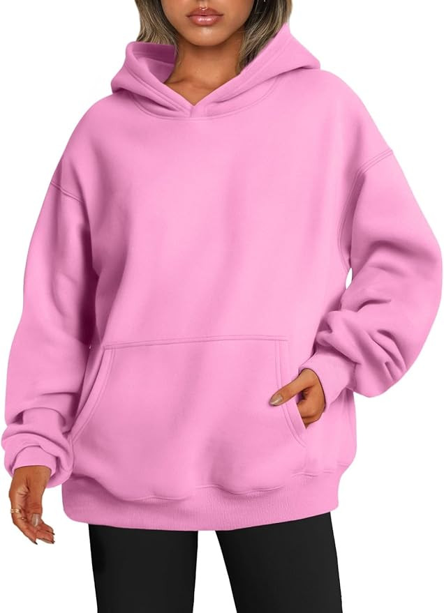 Womens Hoodies Fleece Sweatshirts Long Sleeve Sweaters Pullover Fall Outfits Fall Winter Clothes | Amazon (US)