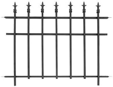 Bulk Buy of 10 Panacea 87103 Classic Finial Fence Sections, Black | Amazon (US)