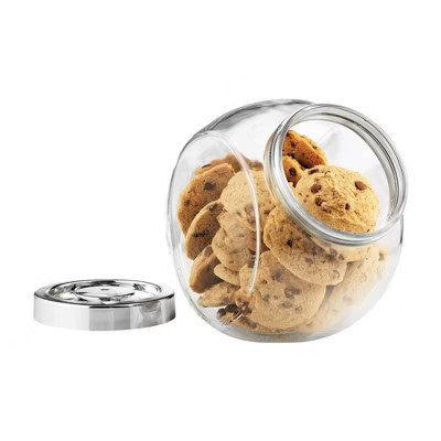 Bormioli Rocco Pandora Glass Jar with Metal Lid 75.5 oz - Airtight Storage Container for Snacks, Candy & Dry Foods - Versatile Kitchen & Organizer | Target