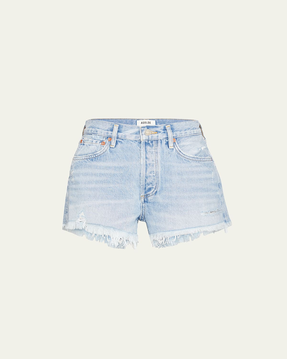 Parker Vintage Frayed-Hem Denim Shorts | Bergdorf Goodman