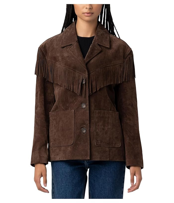 Real Suede Fringe Blazer | Zappos