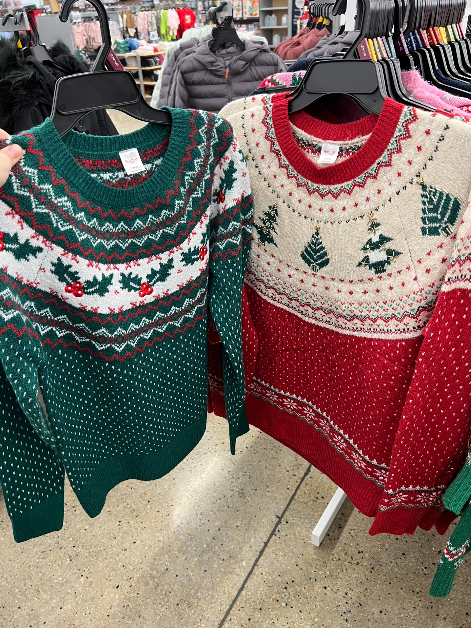 Walmart Christmas sweaters! With bead detail! Soft and so festive. I got my usual small. #walmartfashion #walmartfinds 

#LTKFindsUnder100 #LTKFindsUnder50 #LTKHoliday