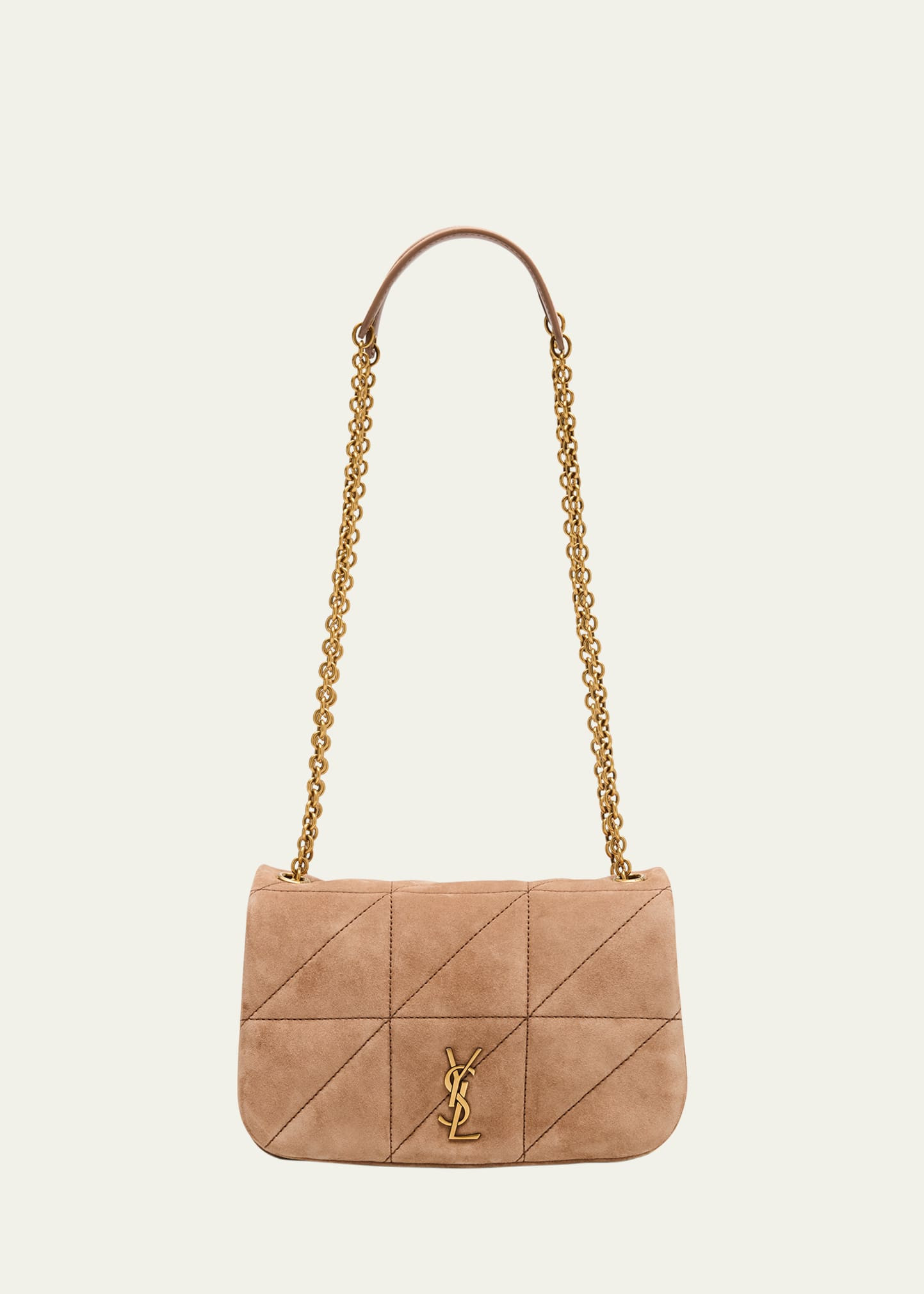 Saint Laurent Jamie 4.3 Mini YSL Chain Shoulder Bag in Quilted Suede | Bergdorf Goodman