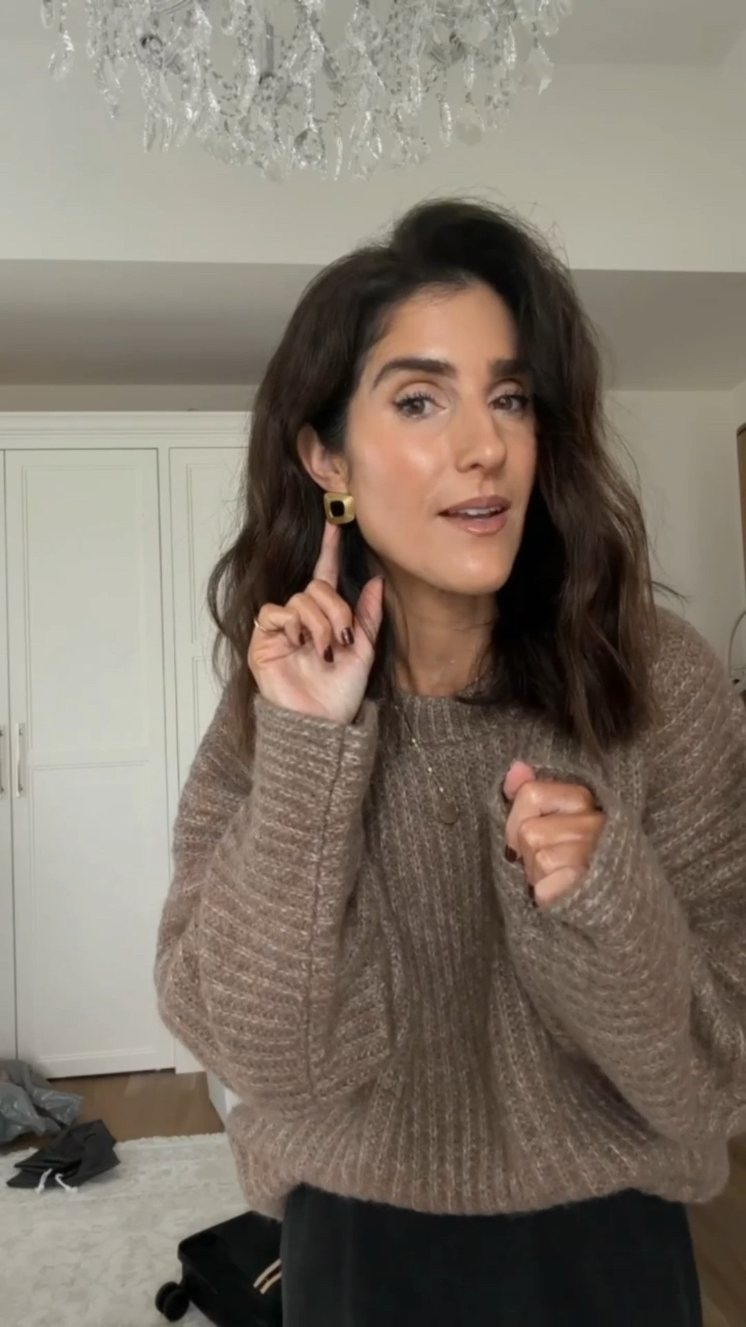 I’m loving this beautiful new sweater! It is so soft, has ribbing, the color is beautiful  and not itchy at all. I’m just shy of 5-7” wearing the size small #stylinbyaylin #nordstrom #sweater #cozy #amazonfind #earrings 

#LTKgrwm #LTKootd #LTKHoliday