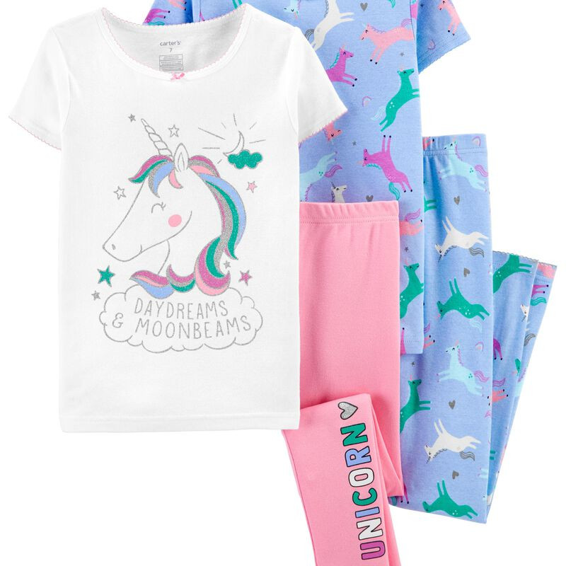 4-Piece 100% Snug Fit Cotton PJs | Carter's