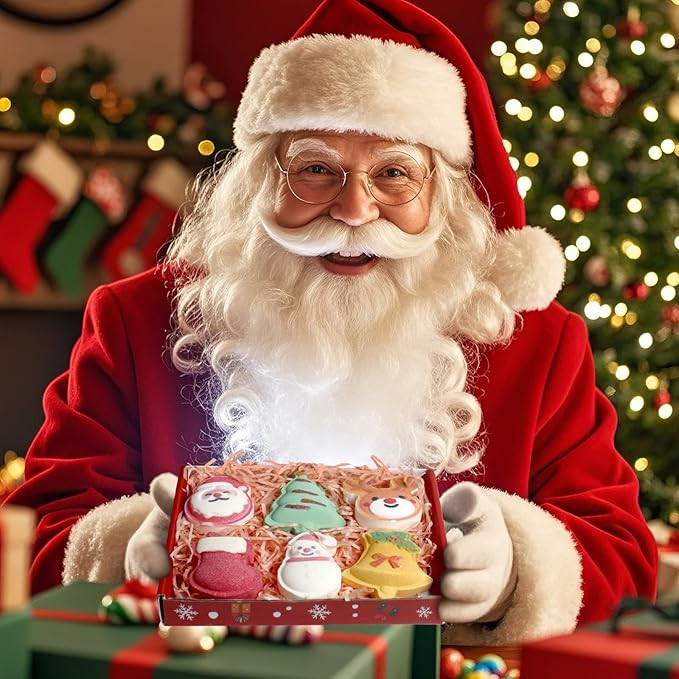 Christmas Bath Bombs, Handmade Bath Bomb Gift Set Perfect as Stocking Stuffers for Kids and Chris... | Amazon (US)