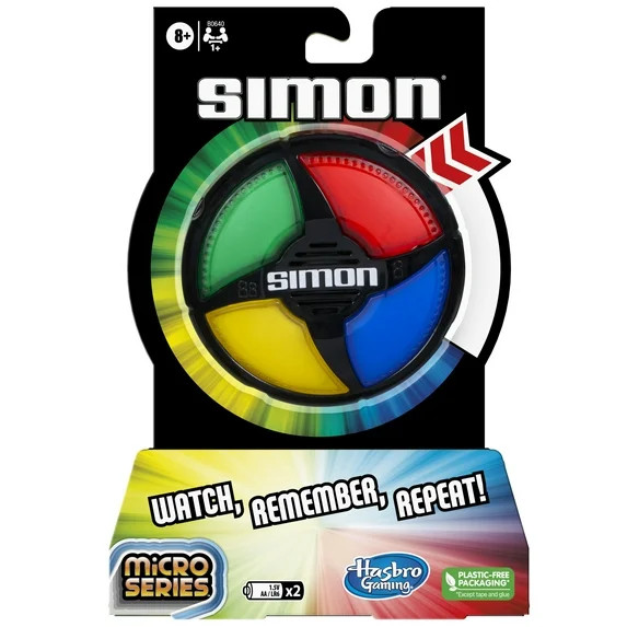 Simon Micro Series Electronic Game for 1+ Players, Classic Gameplay in a Compact Size, Kids Ages ... | Walmart (US)