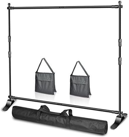 EMART 10 x 8ft (W X H) Photo Backdrop Banner Stand - Adjustable Telescopic Tube Trade Show Displa... | Amazon (US)