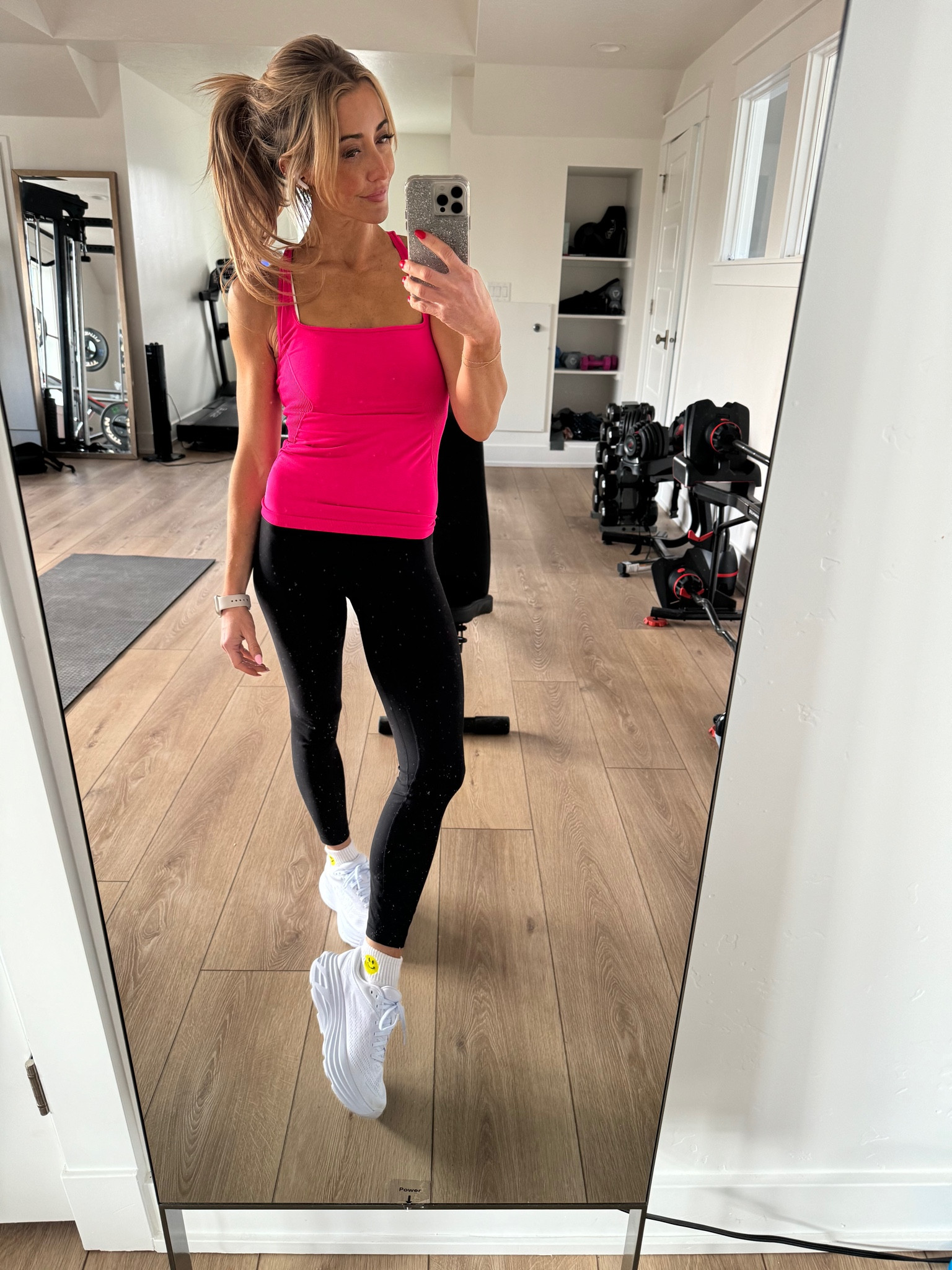 Spring workout ootd! Obsessed with this top from Free People, it’s the Good Karma tank! 🩷

#LTKstyletip #LTKfitness #LTKfindsunder100