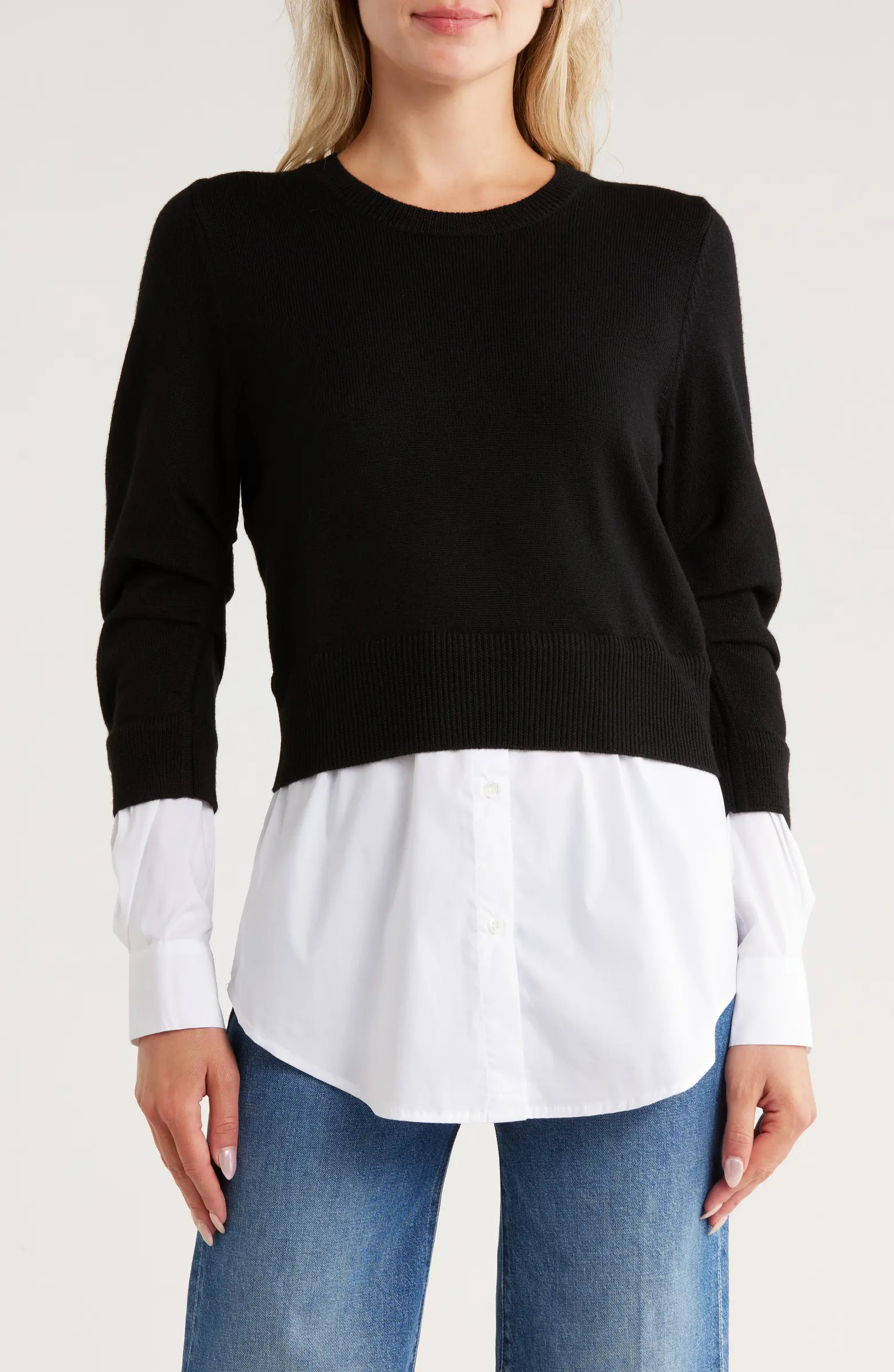 Veronica Beard Amirah Mixed Media Sweater | Nordstromrack | Nordstrom Rack