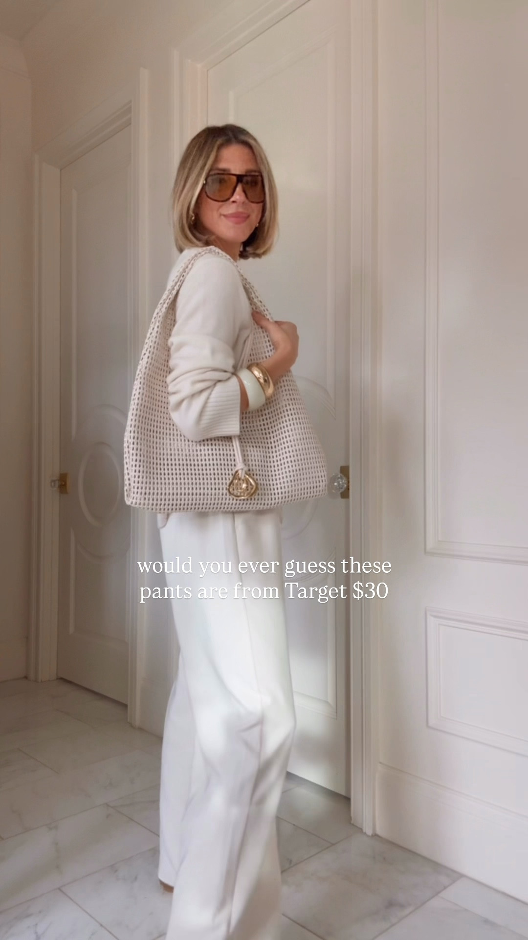 The target pants that are giving Aritzia. I'm wearing size s fit tts 