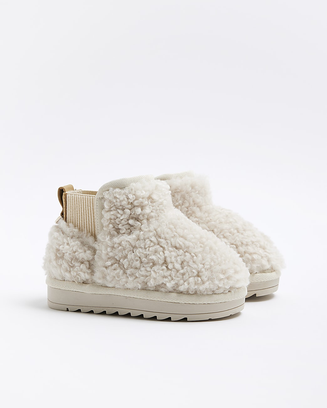 Mini Girls Cream Borg Lining Boots | River Island UK & IE