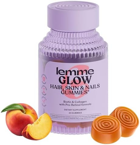 Lemme Glow Collagen Gummies for Thick Hair, Strong Nails & Healthy Skin with Multi-Collagen Pepti... | Amazon (US)