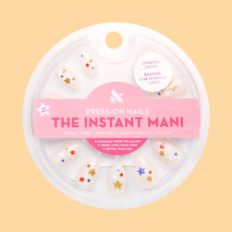 Star Spangled Party - Press-On | Short | Almond | Olive & June