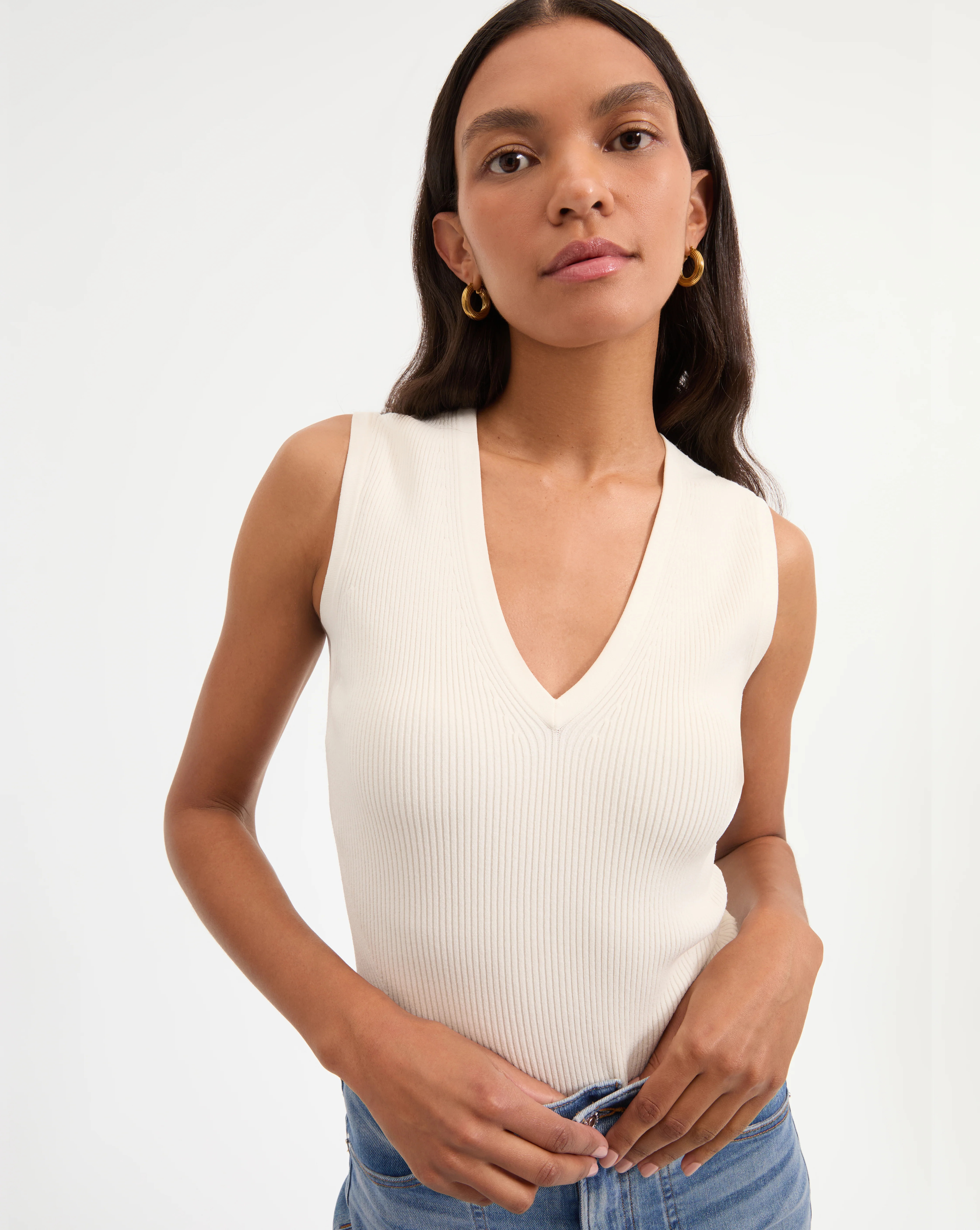 Sid Knit Tank Top | Veronica Beard