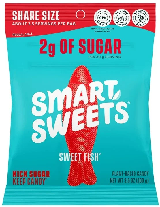 SmartSweets Sweet Fish Gummy Candy, 3.5 oz Pouch | Walmart (US)