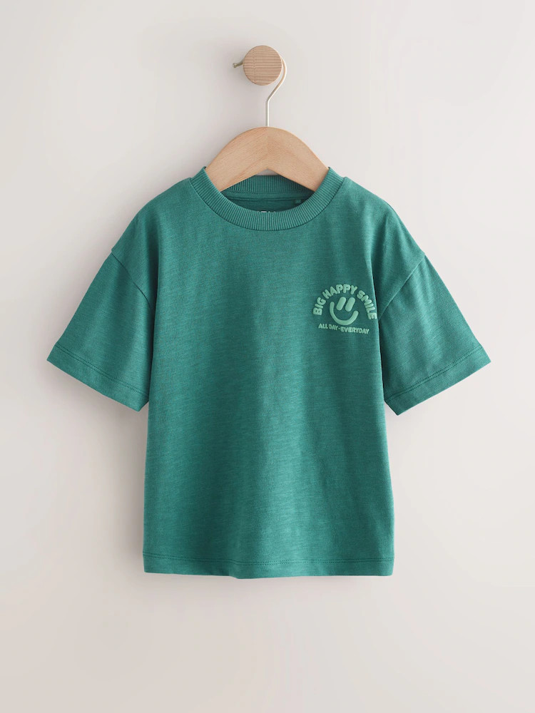 Green/Charocal/Stone/Pink/Brown Small Short Sleeve Graphic T-Shirts 5 Pack (3mths-7yrs) | Next US