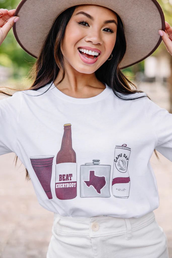 Drink Local Maroon/Gray Gameday Graphic Tee | The Mint Julep Boutique