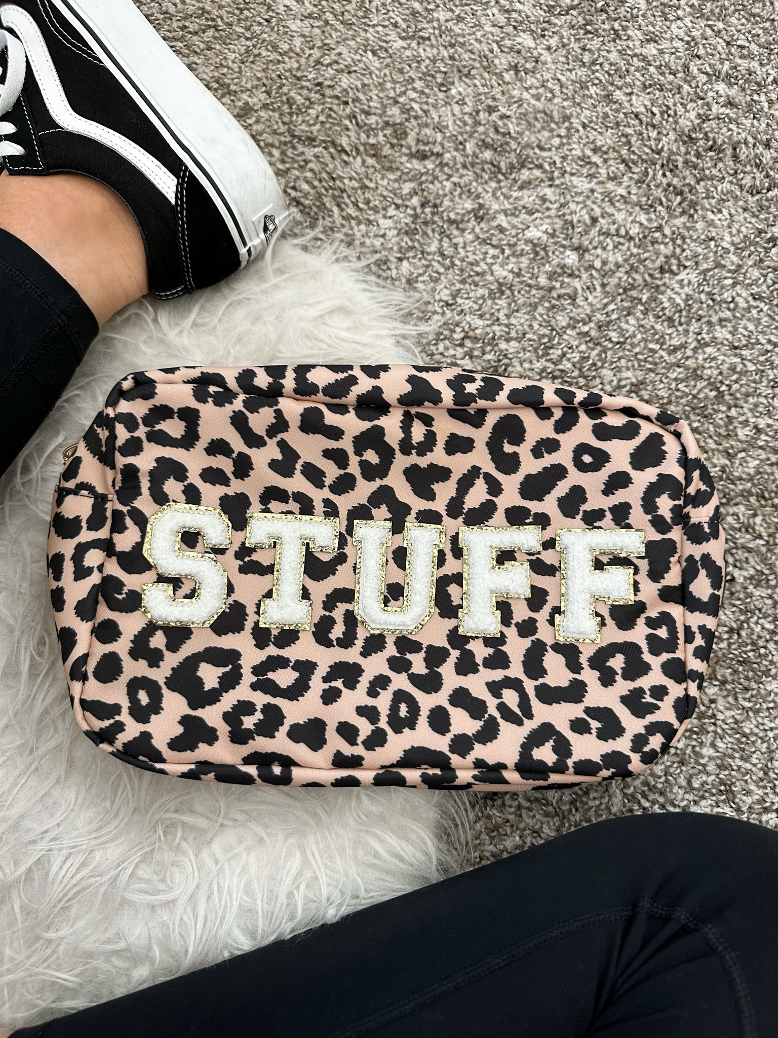 Zippered pouch
Travel pouch
Bag with Patches 
Travel essentials 

#LTKitbag #LTKunder50 #LTKtravel