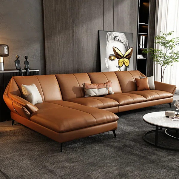 Leather Sectional | Wayfair North America