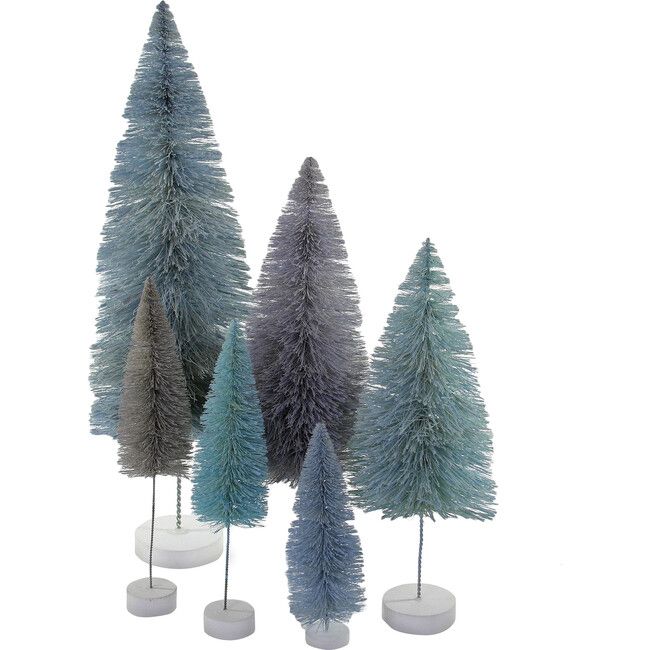 Spectrum Trees Set of 6, Winter Blue | Maisonette