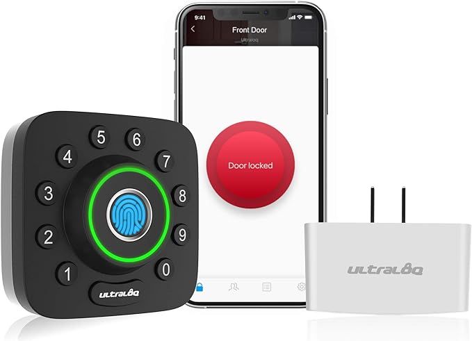 ULTRALOQ Smart Lock U-Bolt Pro + Bridge WiFi Adaptor, 6-in-1 Keyless Entry Door Lock with WiFi, B... | Amazon (US)