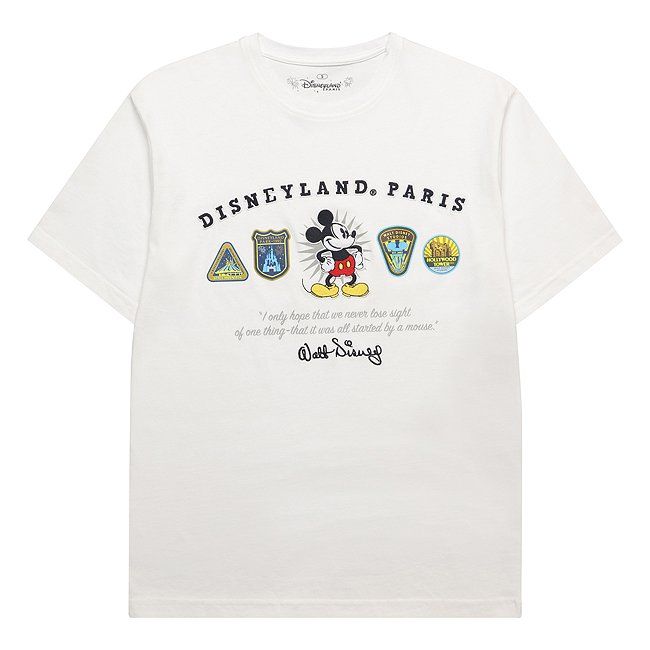 Disneyland Paris Mickey Mouse White Logo T-Shirt - From shopDisney, Size: Adult Small | shopDisney (UK)