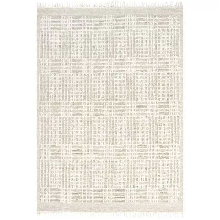 Arvin Olano Crissy Crosshatch Shag Wool Area Rug | Target