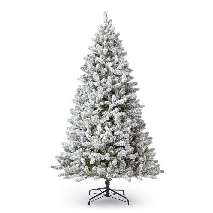 New York Flocked Faux Christmas Tree, Lit | Williams-Sonoma