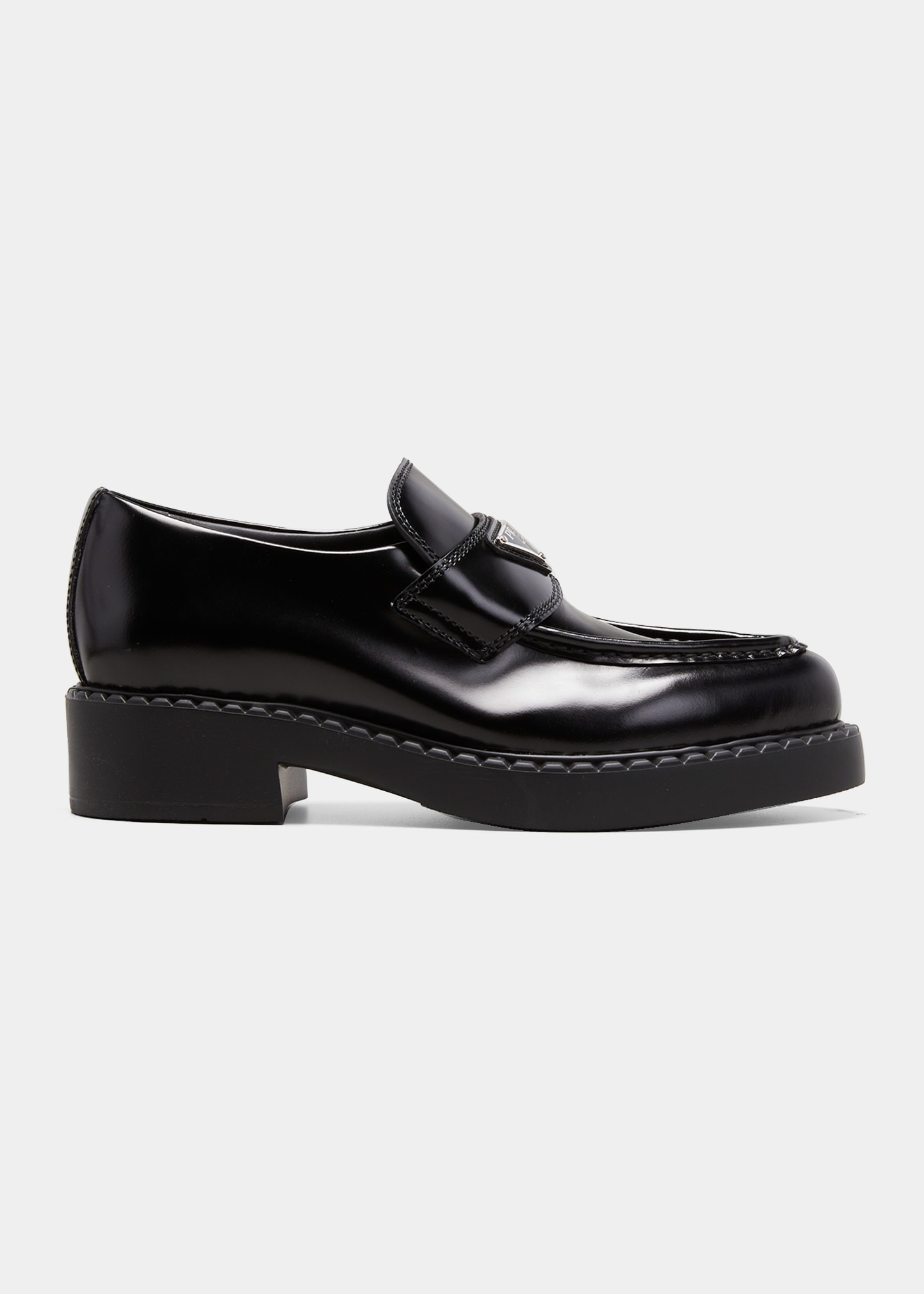 Leather Logo Loafers | Bergdorf Goodman