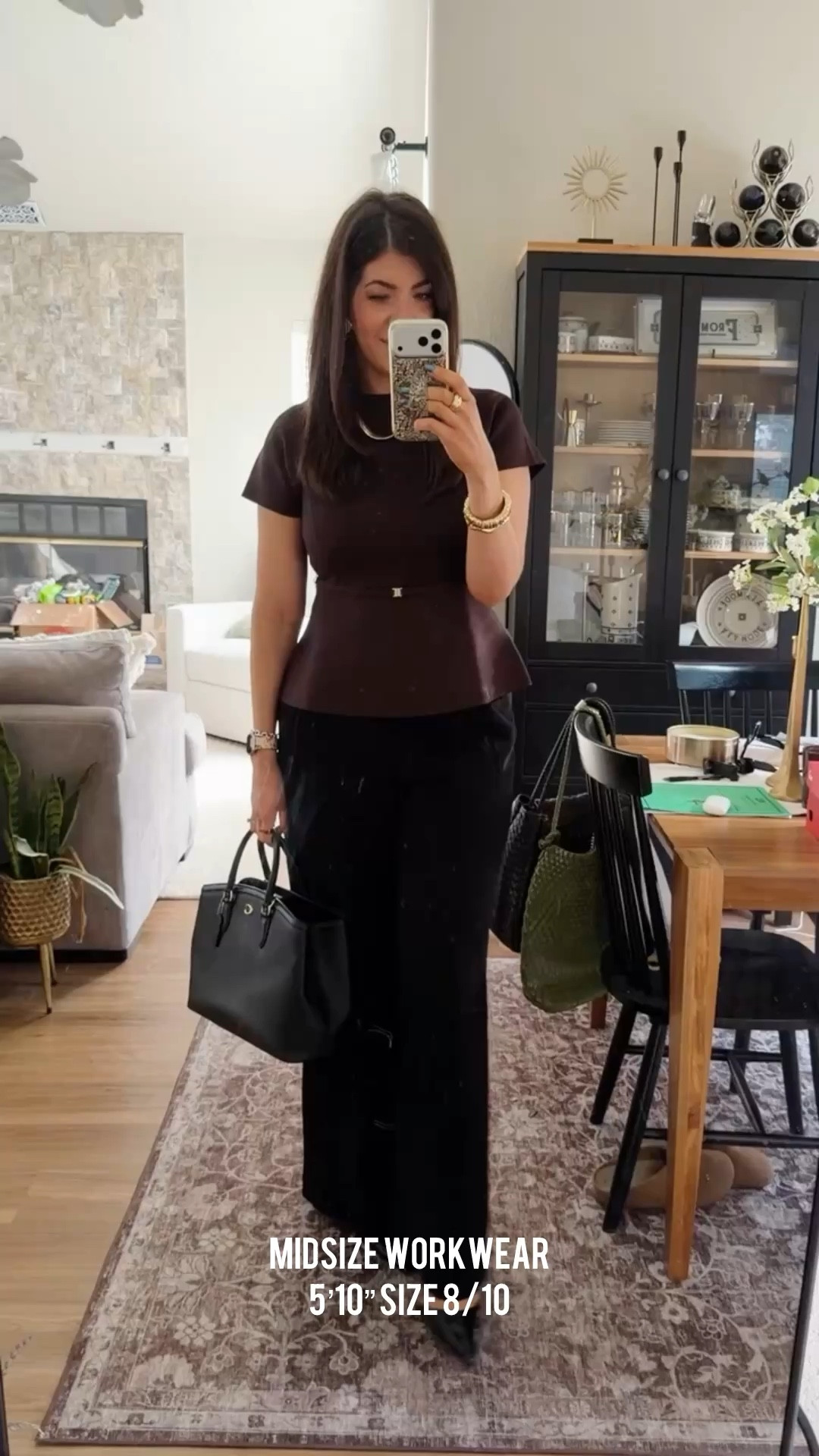 Midsize work outfit Peplum sweater-medium Wide leg trousers-29 curvy long

Workwear inspo, ootd, business casual, work outfit, office outfit 

#LTKWorkwear #LTKOver40 #LTKMidsize