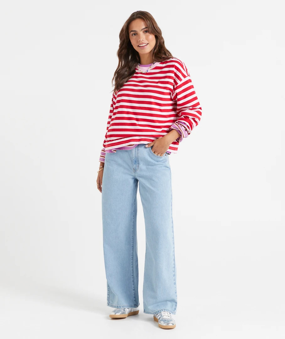 CHARLIE HIGH RISE WIDE LEG JEAN | Sportsgirl