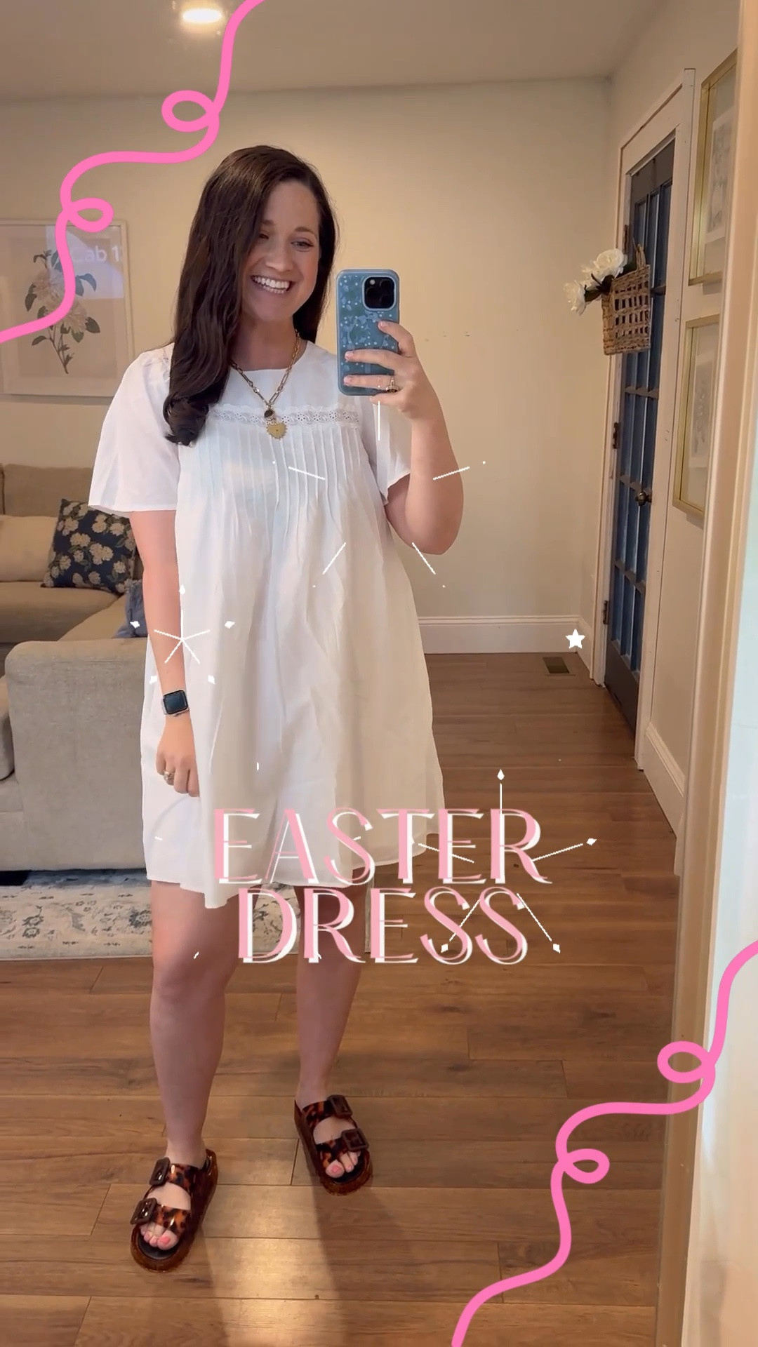 White dress. Easter dress. Graduation dress 