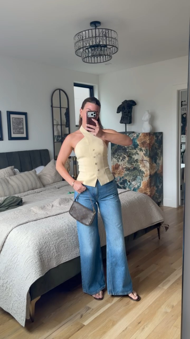 reformation jeans i’ve had on repeat paired with a twist halter top from white house black market

i did a size 0 top
size 26 jeans

divi: emerson15
electric picks: emerson20

Jeans
Halter top
Everyday wear
Casual looks
Brunch
Date night

#LTKgrwm #LTKootd #LTKSeasonal