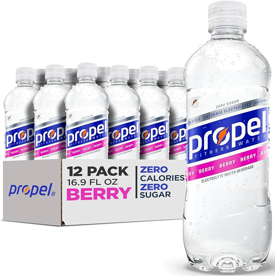 Propel Electrolyte Enhanced Water Sports Drink, Berry Flavored Water, Zero Calorie & Zero Sugar H... | Amazon (US)