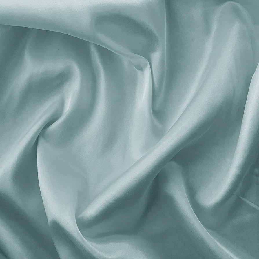 Silky Satin Liquid Fabric Plain Luxury Dress Craft Decoration Draping Dance Wear Material 150cm -... | Amazon (DE)