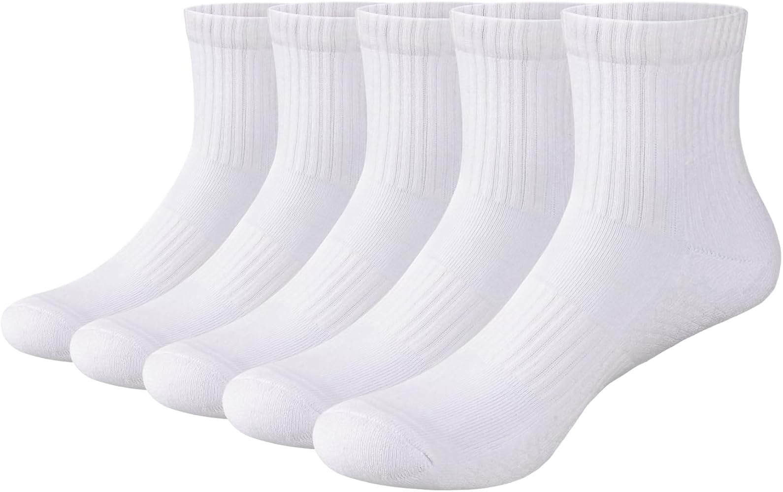 YUEDGE Women's Ankle Gym Tennis Athletic Socks Cushioned Running Socks Breathable Cotton Quarter ... | Amazon (CA)