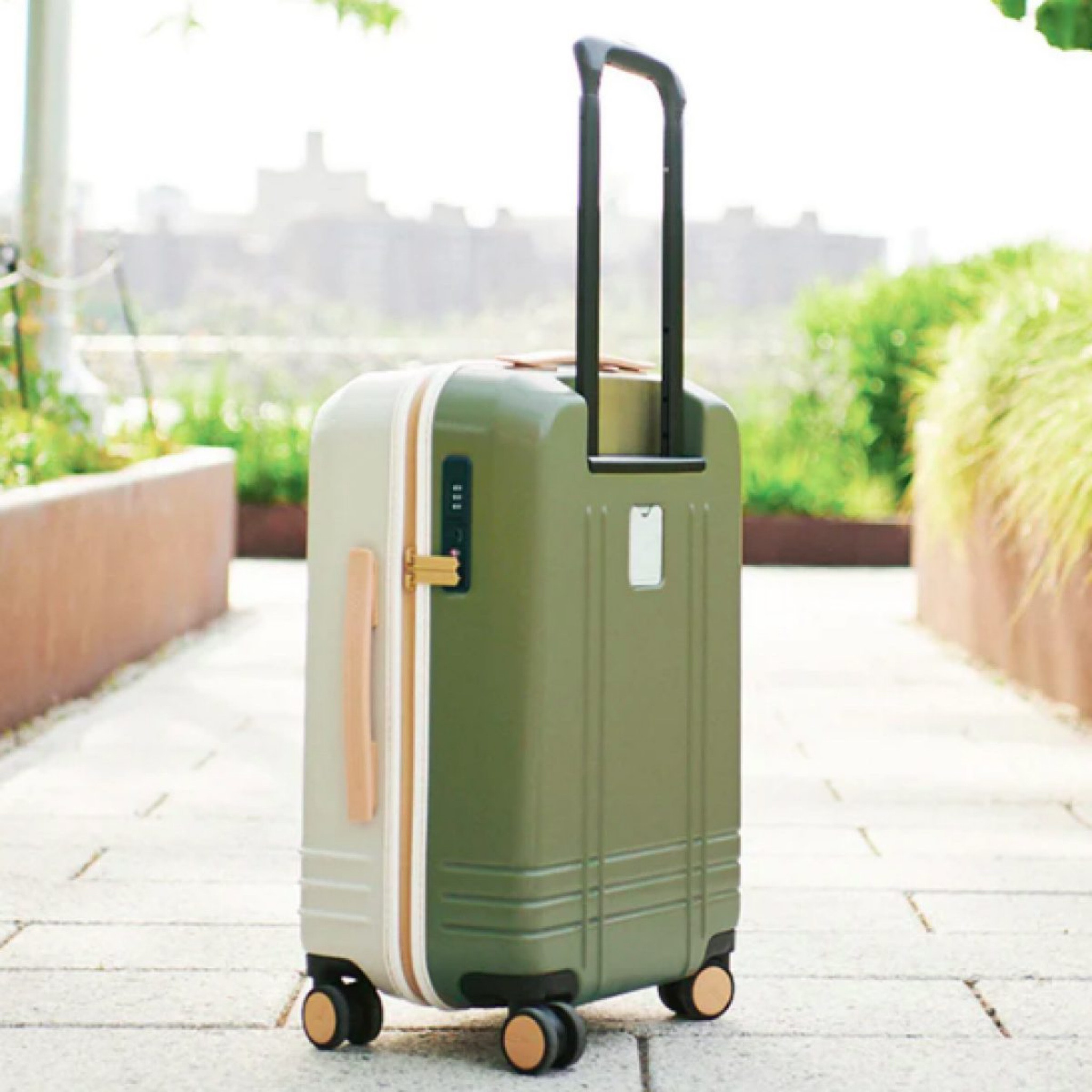May be the best luggage?? 
Customizable colors, add a monogram, 2 compression boards on either side, anti-microbial recycled fabric, up to 43% expandable option, water repellent zippers, adjustable thin handle, ball gliding wheels, TSA security lock! 

#LTKtravel