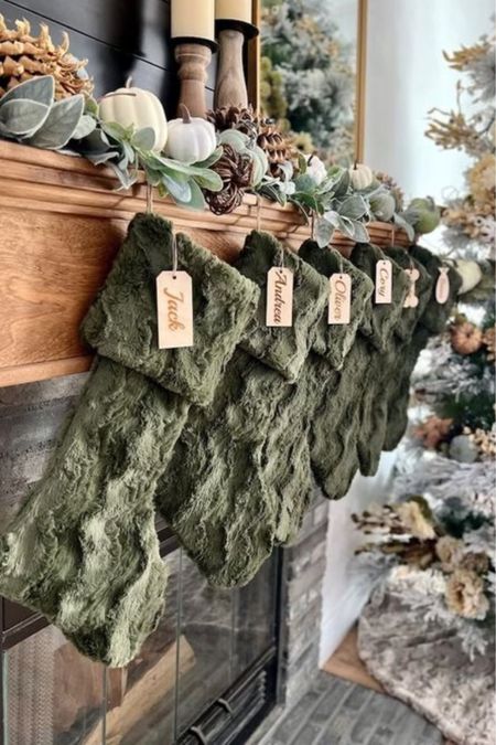 Rustic Green Fur Personalized Stockings
I know Personalized stocks can get expensive, especially if you have a
large family. But, it is a one time investment that will give you joy
for many many years to come. Plus, I believe if we are going to go all
out like this, to make sure we get what we want and make sure it
matches our homes and personalities.

#christmas #christmasstockings #rusticchristmas #farmhousechristmas
#christmas2023 #ltkchristmas 

#LTKHoliday #LTKSeasonal #LTKfindsunder50