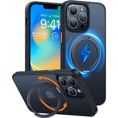 TORRAS iPhone 13 Pro UPRO Ostand Pro Shockproof MagSafe Compatible Military-Grade Case With 360°Rotatable Magnetic Ring - Black-A001 | Target