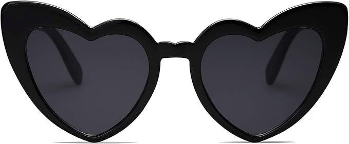 Zoint Clout Heart Sunglasses Goggles Vintage Cat Eye Mod Style Retro Kurt Cobain Glasses | Amazon (US)