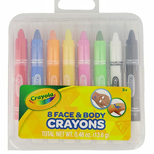 Crayola Face & Body Paint Crayons for Kids and Costumes, Washable Body Paint Markers Pack of 8 Classic Colors | Amazon (US)